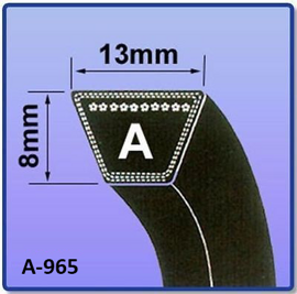 Ремень клиновой А-965, 13 х 965 мм