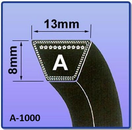 Ремень клиновой А-1000, 13 x 1000 мм
