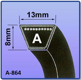 Ремень клиновой А 864, 864Li / 894Ld / 914La, A32, 13x864 mm